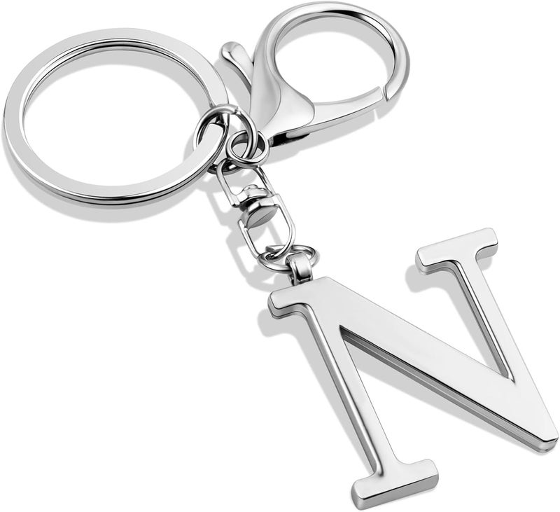 LAXPICOL Gold Letter A-Z Keychain for Women Bag Charms Purse Charms For Handbags Metal Alphabet Initial Letter Keychain - Image 1